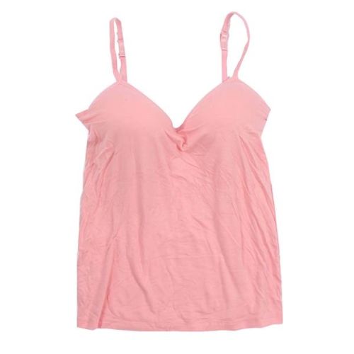 Women Padded Bra  Spaghetti Strap V Neck Vest Cami Tank Tops Shirt Blouse