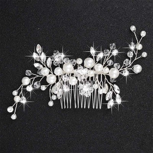 Miallo Wedding Crystal Peals Hair Combs Bridal Hair Clips Accessories Jewelry Handmade Women Head Ornaments Headpieces for Bride