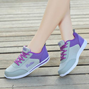 Dropshipping Women Shoes Summer White Sneakers Basket Femme Super Light Vulcanized Shoes Female Mesh Sneakers Women Casual Shoe