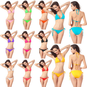 Swimwear Bikini Bathing Suit Currently Available-11 Color Candy-Colored Classic  Europe And America Tour