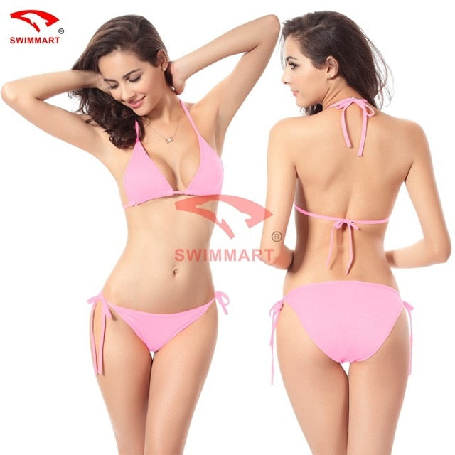 Swimwear Bikini Bathing Suit Currently Available-11 Color Candy-Colored Classic  Europe And America Tour