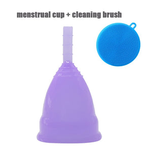 2pcs Menstrual Cup Medical Grade Silicone Copa Menstrual de Silicone Reusable Lady Cup Sterilizing Women Menstrual Period Cup